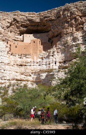 Montezuma Castle National Monument, Arizona. Stockfoto