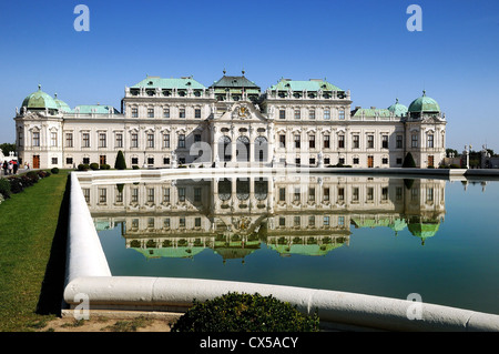 Oberen Schloss Belvedere Vienna Austria Europe Stockfoto