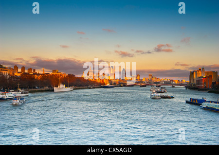 Gurke und City of London, England, uk, Europa Stockfoto