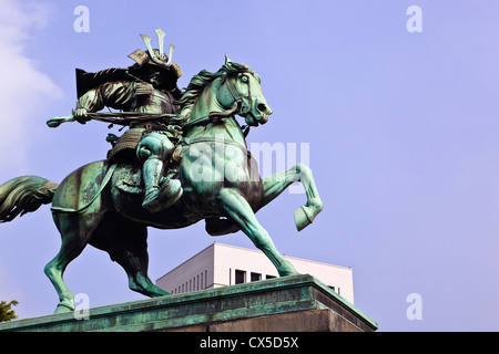 Tokio: Statue von Kusunoki Masashige Stockfoto