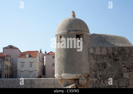 Einen Ausblick auf die Mauern von Dubrovnik Altstadt Stockfoto