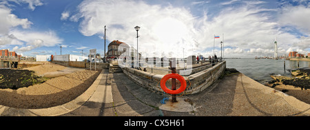 360-Grad-Panorama von Portsmouth, Hampshire, UK Stockfoto