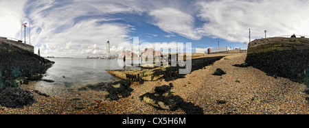 360-Grad-Panorama von Portsmouth, Hampshire, UK Stockfoto