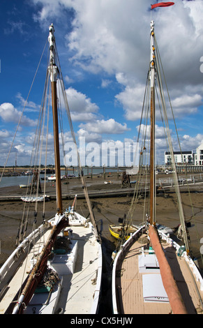 Die Küste bei Brightlingsea, Essex, England Stockfoto