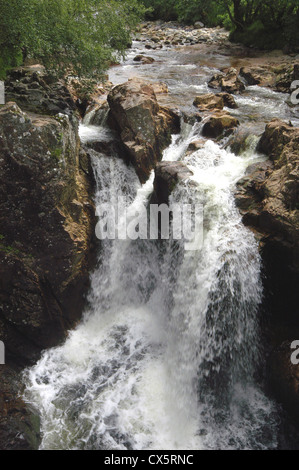 Lower Falls, Glen Nevis, Schottland Stockfoto