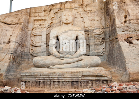 alten sitzenden buddha Stockfoto