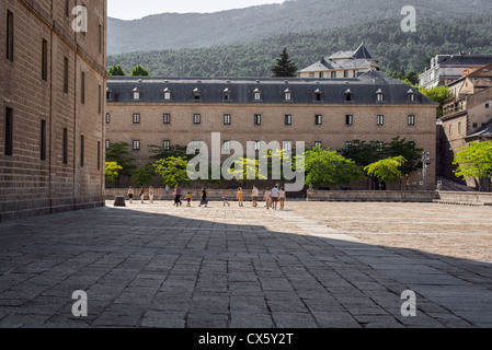 Sommernachmittag in San Lorenzo del Escorial (Spanien) Stockfoto