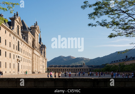 Sommernachmittag in San Lorenzo del Escorial (Spanien) Stockfoto
