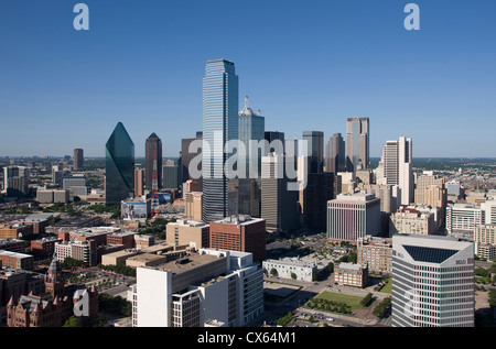 SKYLINE VON DOWNTOWN DALLAS TEXAS USA Stockfoto