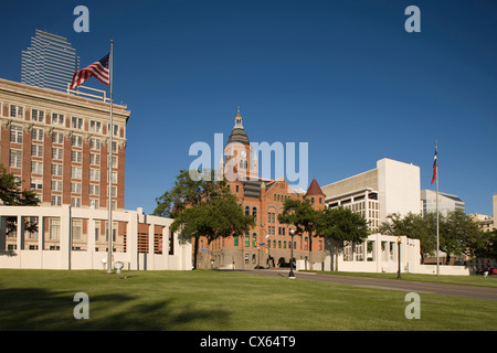 DEALEY PLAZA PARK DOWNTOWN DALLAS TEXAS USA Stockfoto