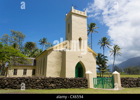 St. Philomena, Vater Damiens Kirche, Kalaupapa-Halbinsel, Molokai, Hawaii Stockfoto