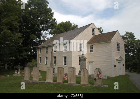 Grabsteine an der deutschen lutherischen Kirche in Waldoboro, Maine Stockfoto