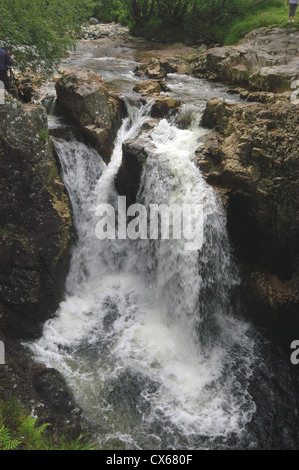 Lower Falls, Glen Nevis, Schottland Stockfoto