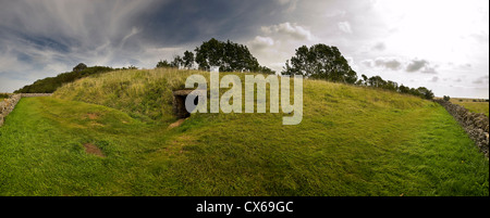 Belas Knap neolithischen gekammert Dolmen in der Nähe von Winchcombe, Gloucestershire, UK Stockfoto