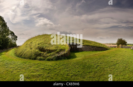 Belas Knap neolithischen gekammert Dolmen in der Nähe von Winchcombe, Gloucestershire, UK Stockfoto