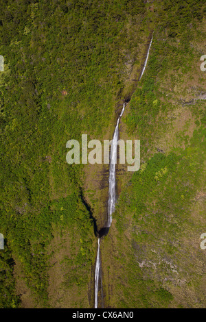 Waimanu Valley, North Kohala, Big Island von Hawaii Stockfoto