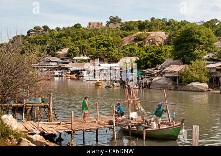 Khao Takiabe Fischerhafen Port Hua Hin Thailand Stockfoto