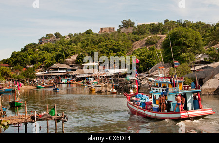 Khao Takiabe Fischerhafen Port Hua Hin Thailand Stockfoto