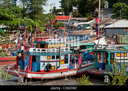 Khao Takiabe Fischerhafen Port Hua Hin Thailand Stockfoto