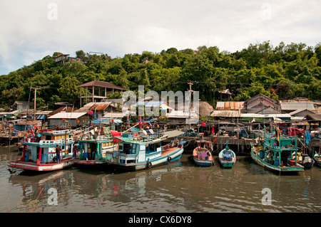 Khao Takiabe Fischerhafen Port Hua Hin Thailand Stockfoto