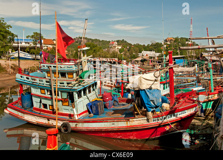 Khao Takiabe Fischerhafen Port Hua Hin Thailand Stockfoto