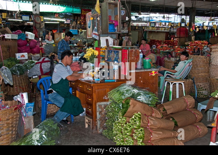 Bangkok Thailand Pak Khlong Talat Thai Flower Market Stockfoto