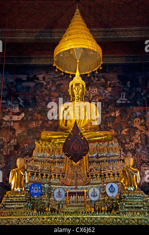 Wat Pho Bangkok Thailand Buddhismus golden Buddha Stockfoto