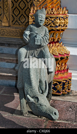 Wat Pho Bangkok Thailand Buddhismus golden Buddha Stockfoto