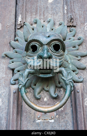 Das Heiligtum Klopfer an der Durham Kathedrale das größte Norman Gebäude in England UK Stockfoto