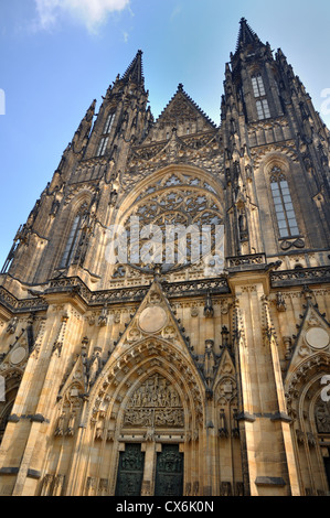 Die Westwand des St. Veits Kathedrale Stockfoto