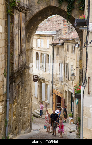 Stadt Saint-Emilion, Gironde, Frankreich Stockfoto