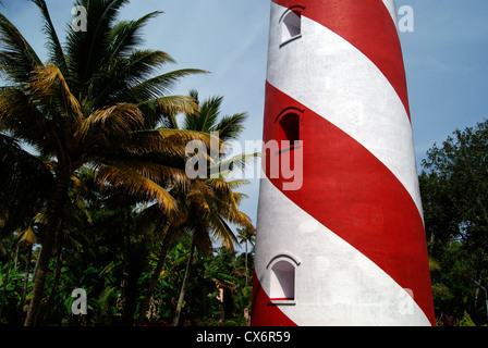 Light House Tower-Blick vom Thangassery Leuchtturm in Kerala Indien auf 1519 von Briten gebaut Stockfoto