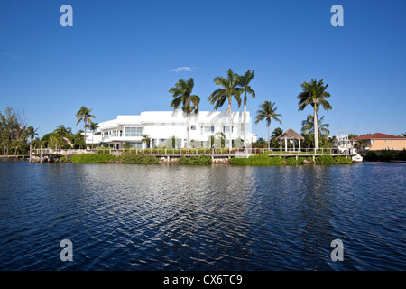 Eigentum am Maule Lake, North Miami Beach, Florida, USA Stockfoto