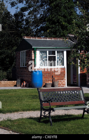 Olivers Plot - restaurierten viktorianischen Gewächshaus und Schuppen, die einst von Oliver ein West indischen Bewohner der Stadt, die fast einzigen Stockfoto