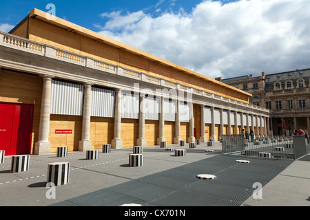 Temporäre Theater Comédie-Française im Jardin du Palais Royal, Paris, Frankreich Stockfoto