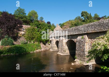 Saint-Fromagerie-le-Gérei, eines der schönsten Dörfer in Frankreich, Orne, Basse-Normandie, Frankreich. Europa. Stockfoto