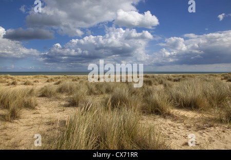 Winterton Strand Nordseeküste Norfolk September Stockfoto