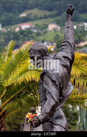 Denkmal für Freddie Mercury - Montreux - Schweiz Stockfoto