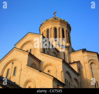 Kathedrale von Tsminda Sameba (Dreifaltigkeit), Tiflis (Tbilissi), Georgien Stockfoto