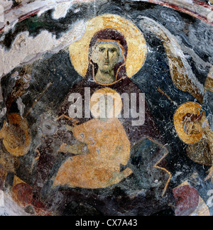 Wandmalerei, Kloster, Martvili, Samegrelo-Zemo Svaneti, Georgien Stockfoto