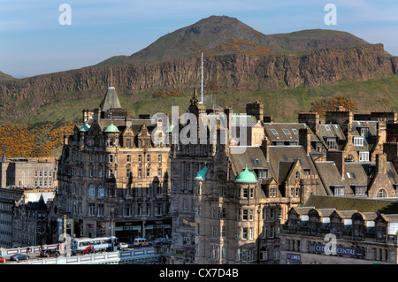 Ansicht der Stadt von Scott Monument, Edinburgh, Scotland, UK Stockfoto