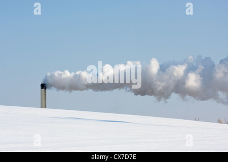 Schwere industrielle Umweltverschmutzung, Umwelt-problem Stockfoto