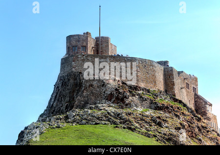 Lindisfarne Schloß, Holy Island, Northumberland, North East England, UK Stockfoto