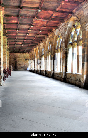 Kreuzgang der Kathedrale von Durham, Durham, Nord-Ost-England, UK Stockfoto