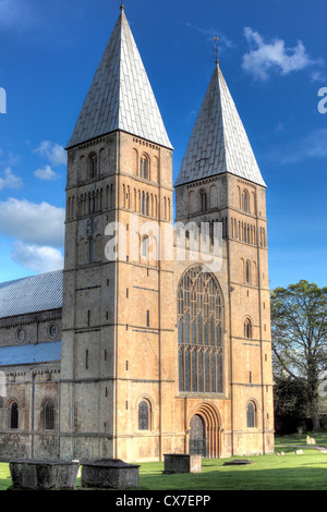 Southwell Minster (12. Jahrhundert), Southwell, Nottinghamshire, England, UK Stockfoto