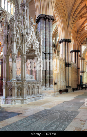 Kathedrale von Lincoln, Lincoln, Lincolnshire, England, UK Stockfoto