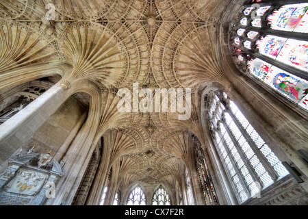 Fan-Tresor im Retrochor, Peterborough Kathedrale, Peterborough, Cambridgeshire, England, UK Stockfoto