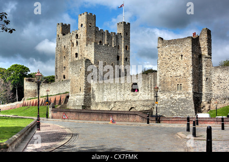 Rochester Castle, Rochester, Kent, England, UK Stockfoto