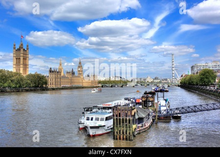 Der Palace of Westminster und Big Ben (Houses of Parliament), London, Großbritannien Stockfoto