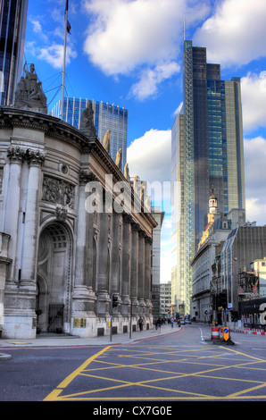 Ansicht der Heron-Tower von Bishopsgate, London, UK Stockfoto